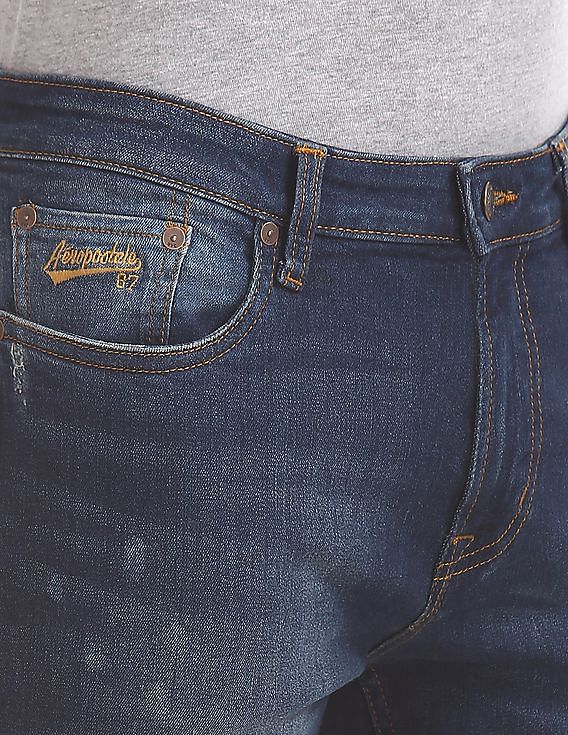Aeropostale Super Skinny Fit Ripped Jeans