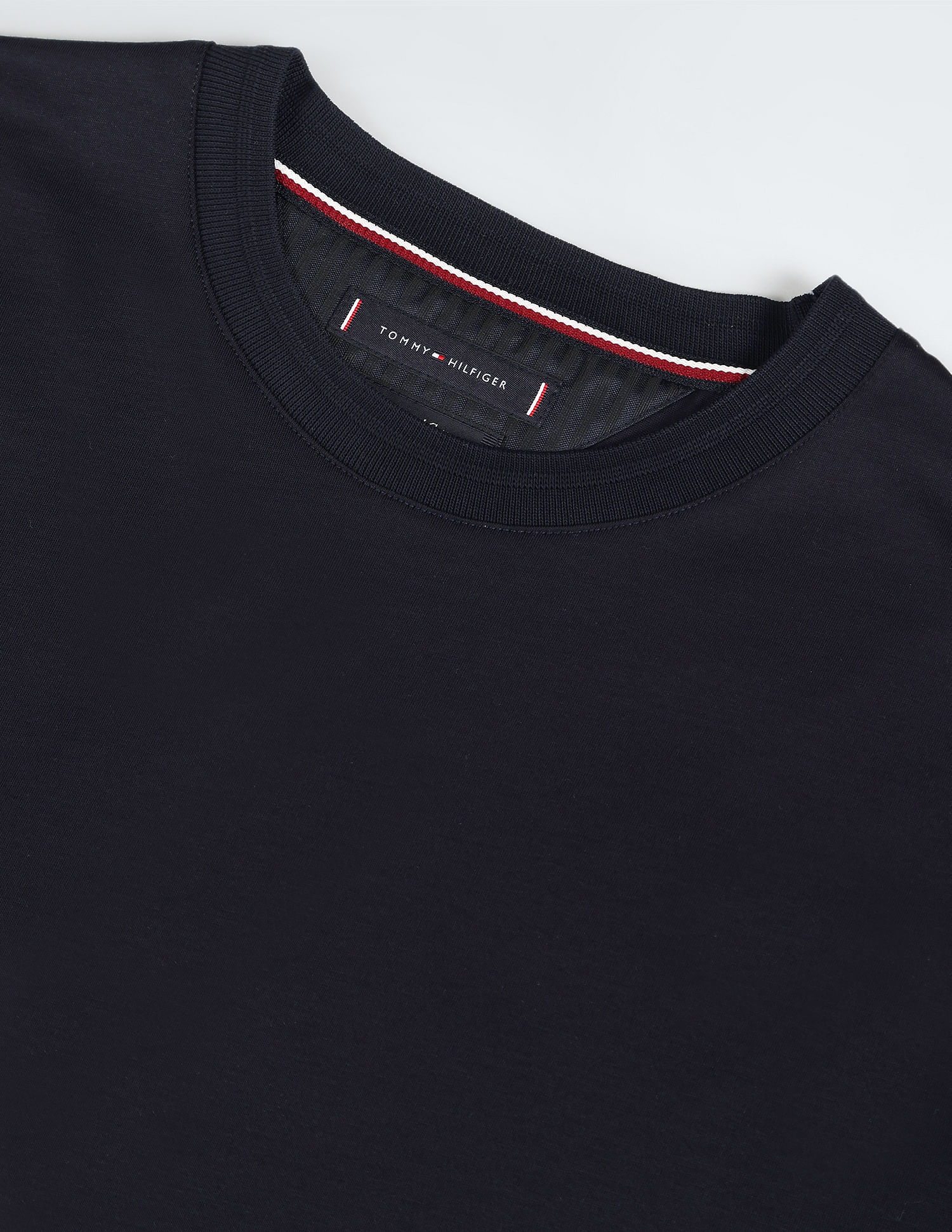 Buy Tommy Hilfiger Solid Mercerized Cotton T-Shirt - NNNOW.com