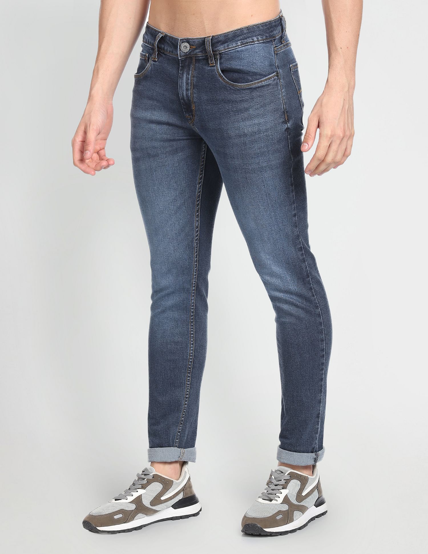 Flying Machine Skinny Fit Stone Wash Jeans