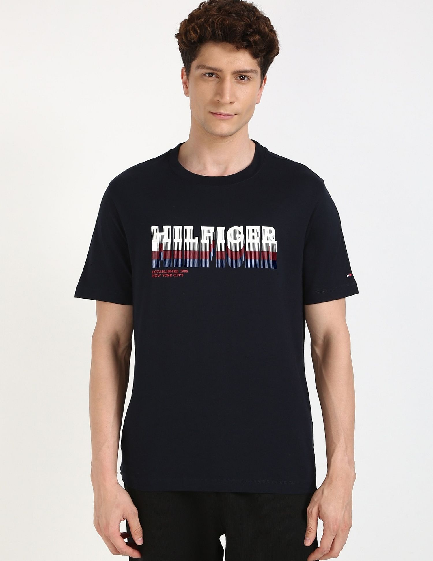 Tommy Hilfiger Logo Regular-Fit Cotton T-Shirt