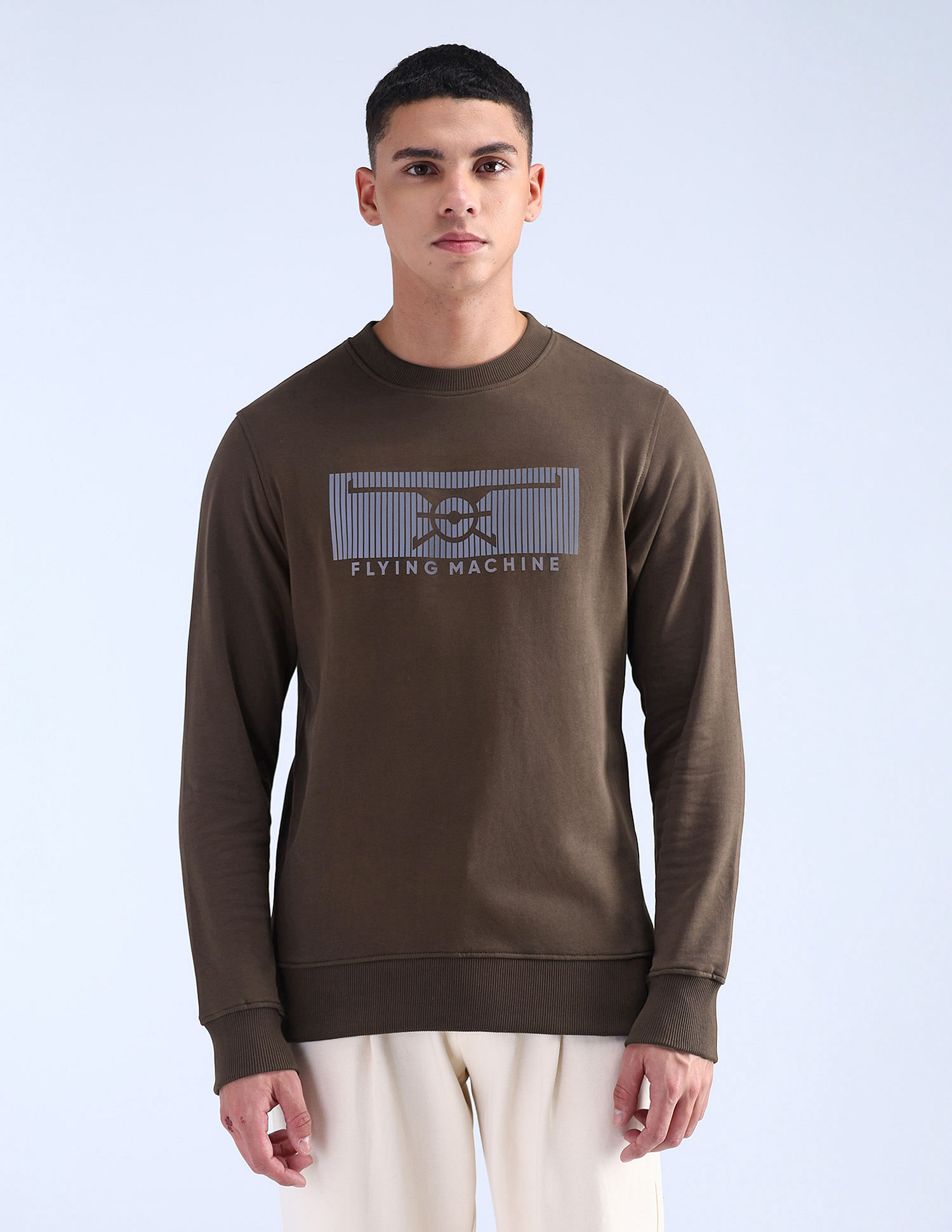 Flying Machine Regular Fit Cotton Sweatshirt