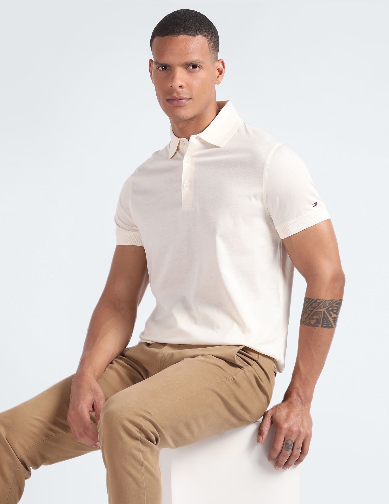 Buy Tommy Hilfiger Mercerized Cotton Slim Polo Shirt NNNOW