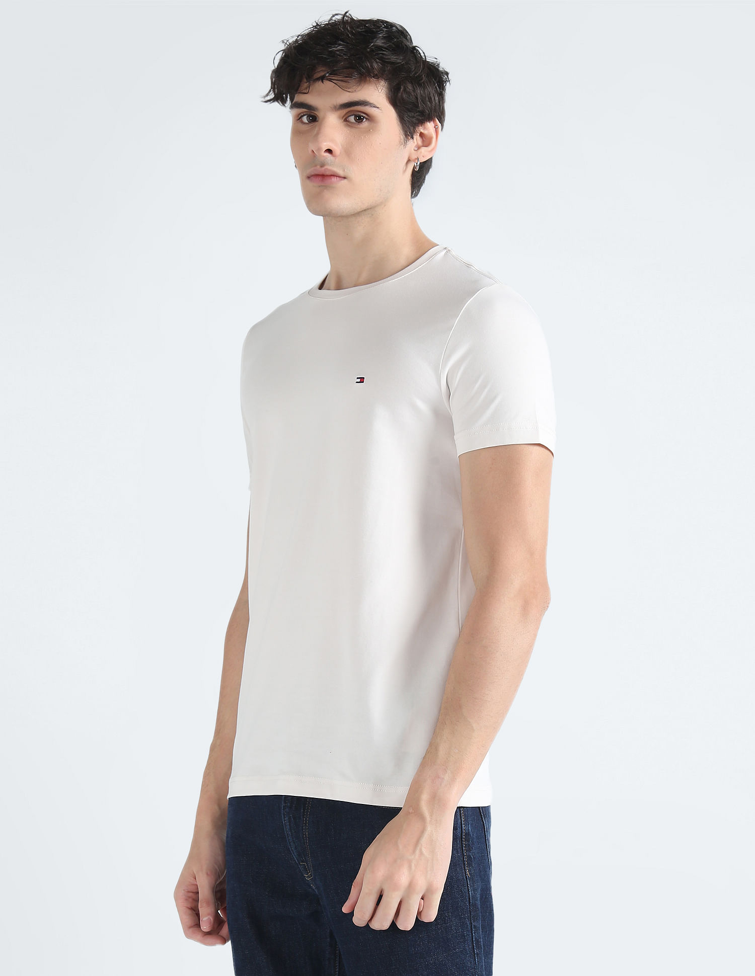Tommy Hilfiger Transitional Organic Cotton Stretch Slim T-Shirt