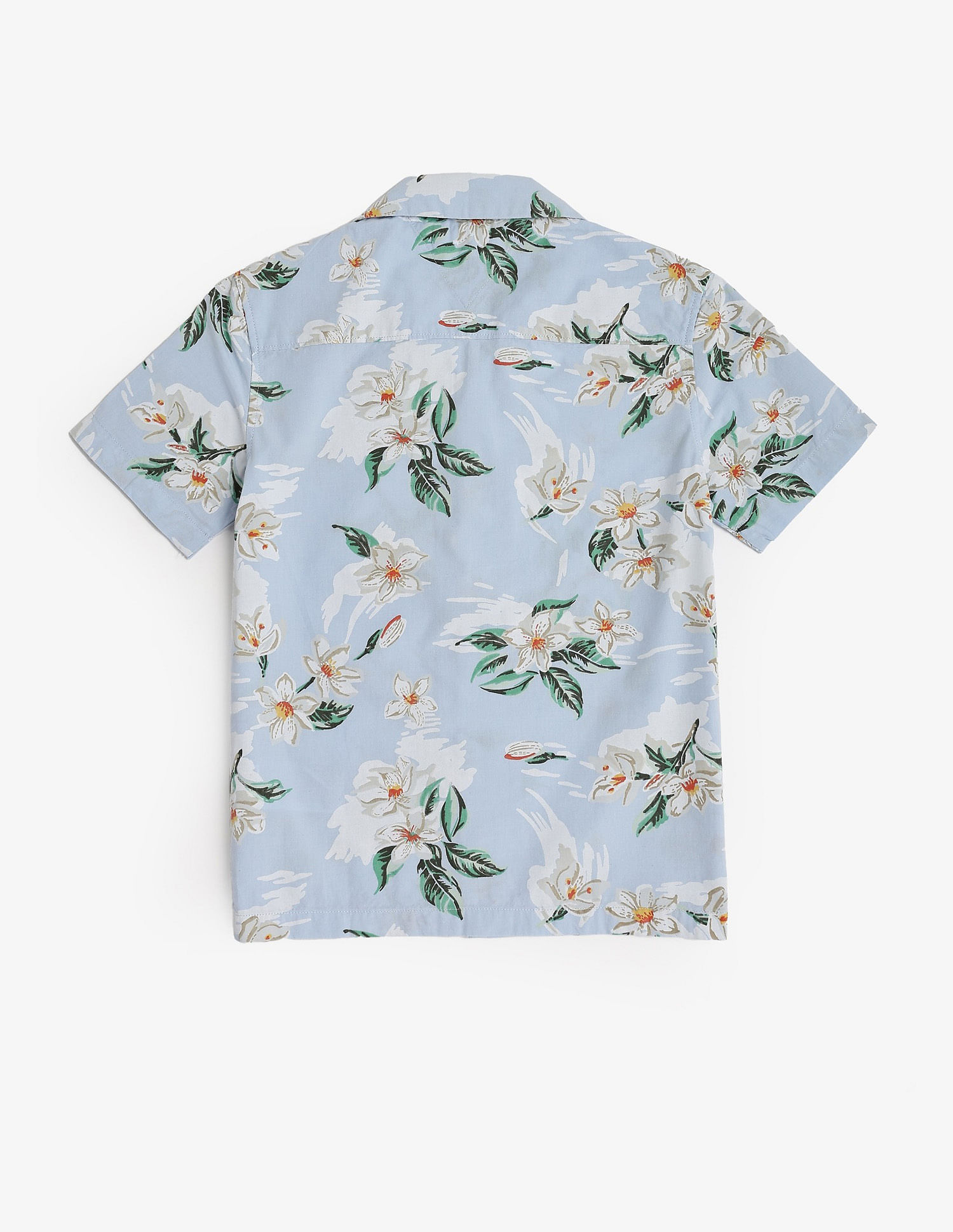 Tommy Hilfiger Kids Boys Printed Regular Fit Cotton Shirt