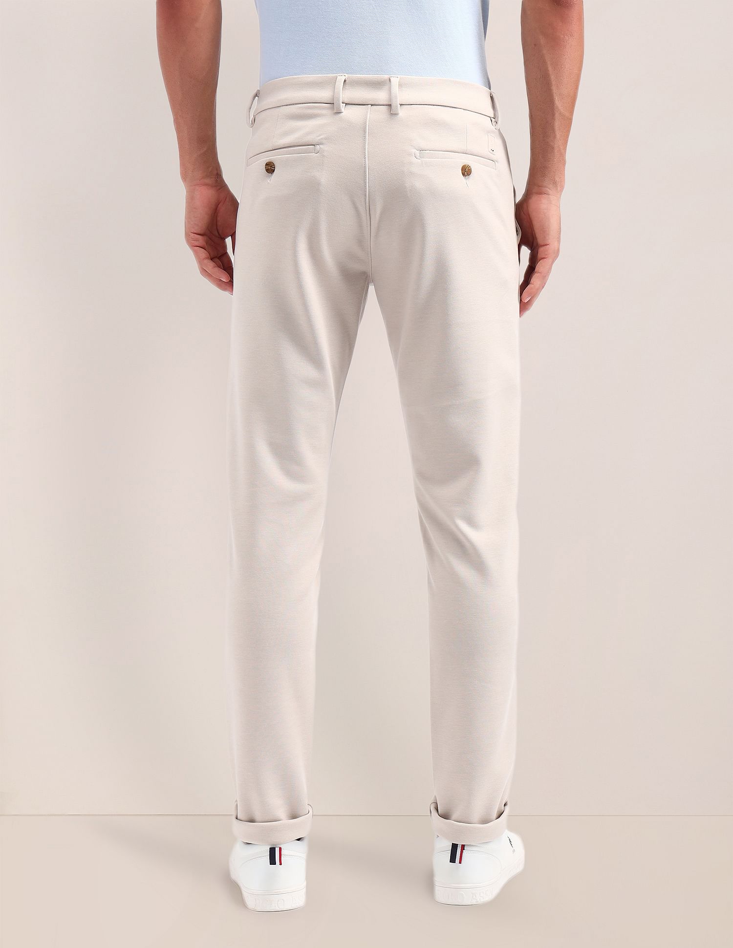 U.S. Polo Assn. Austin Slim Fit Solid Trousers