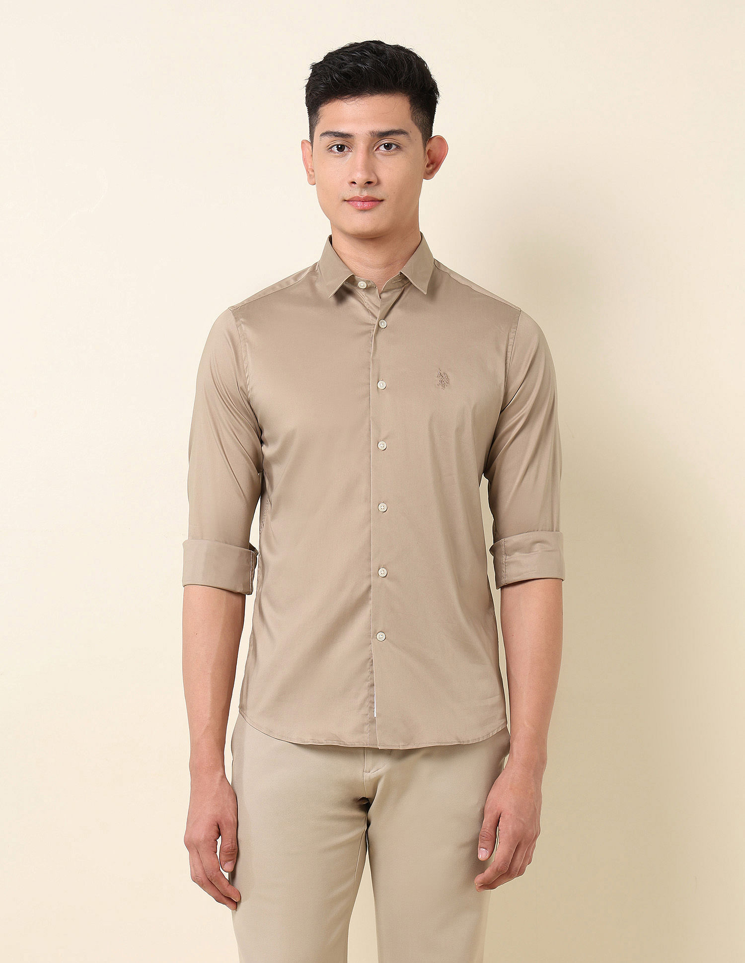 U.S. Polo Assn. Tailored Fit Solid Shirt