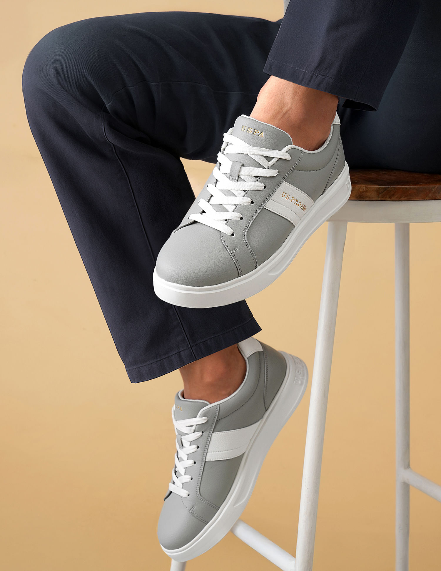 U.S. Polo Assn. Men Kensy Colour Blocked Sneakers