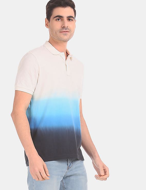 ombre denim shirt men
