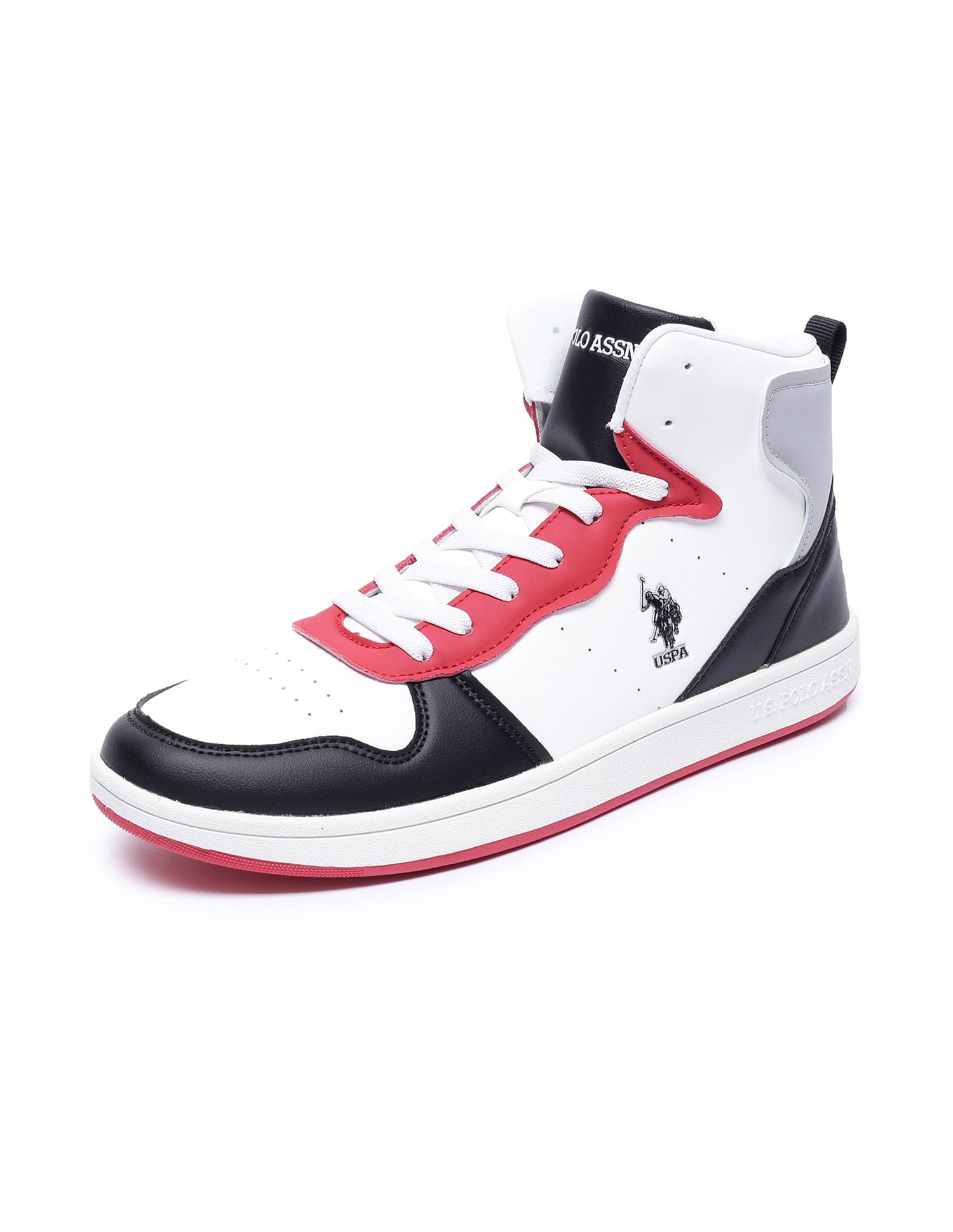 Buy U.S. Polo Assn. High Top Colour Block Rowan Sneakers NNNOW