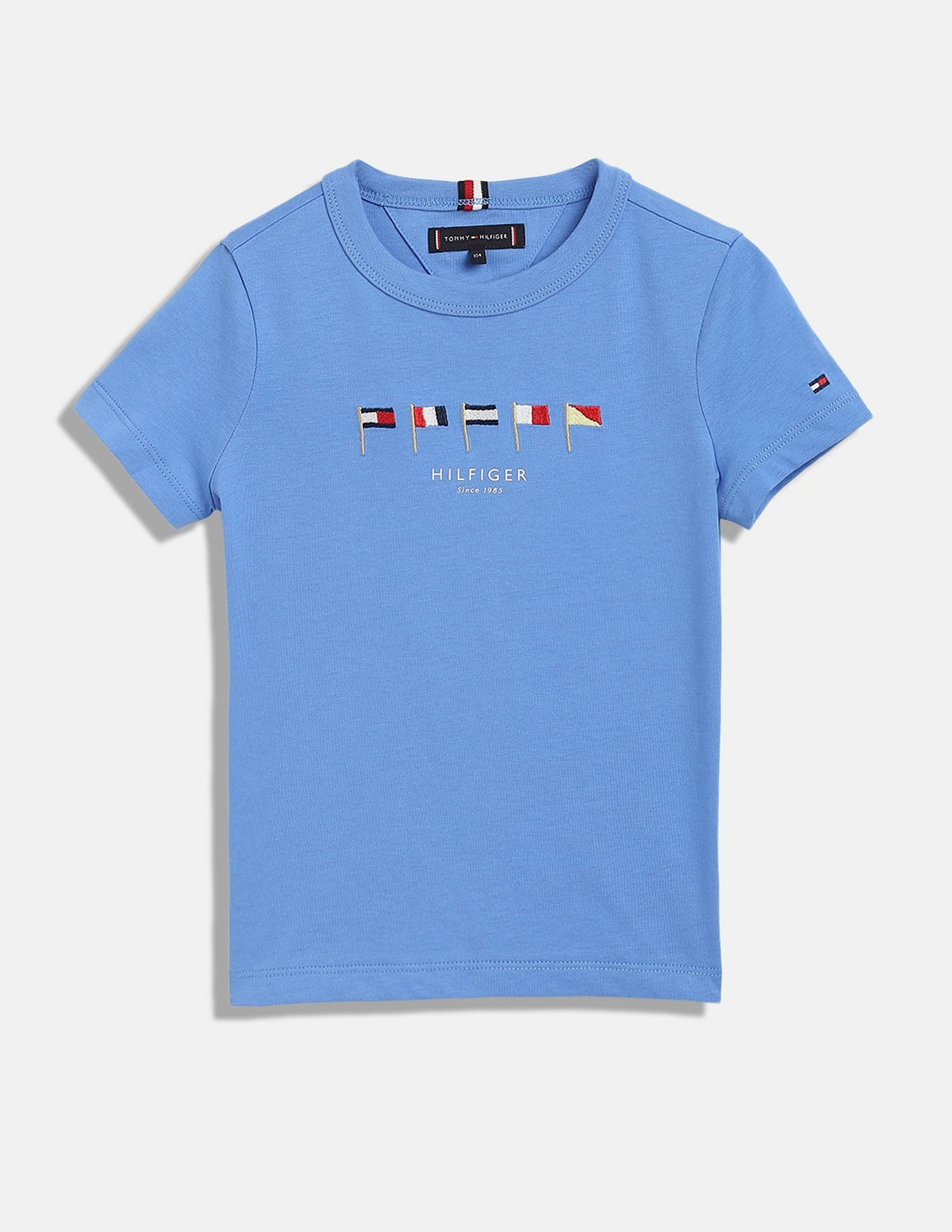 Tommy Hilfiger Kids Boys Logo Regular-Fit Cotton T-Shirt