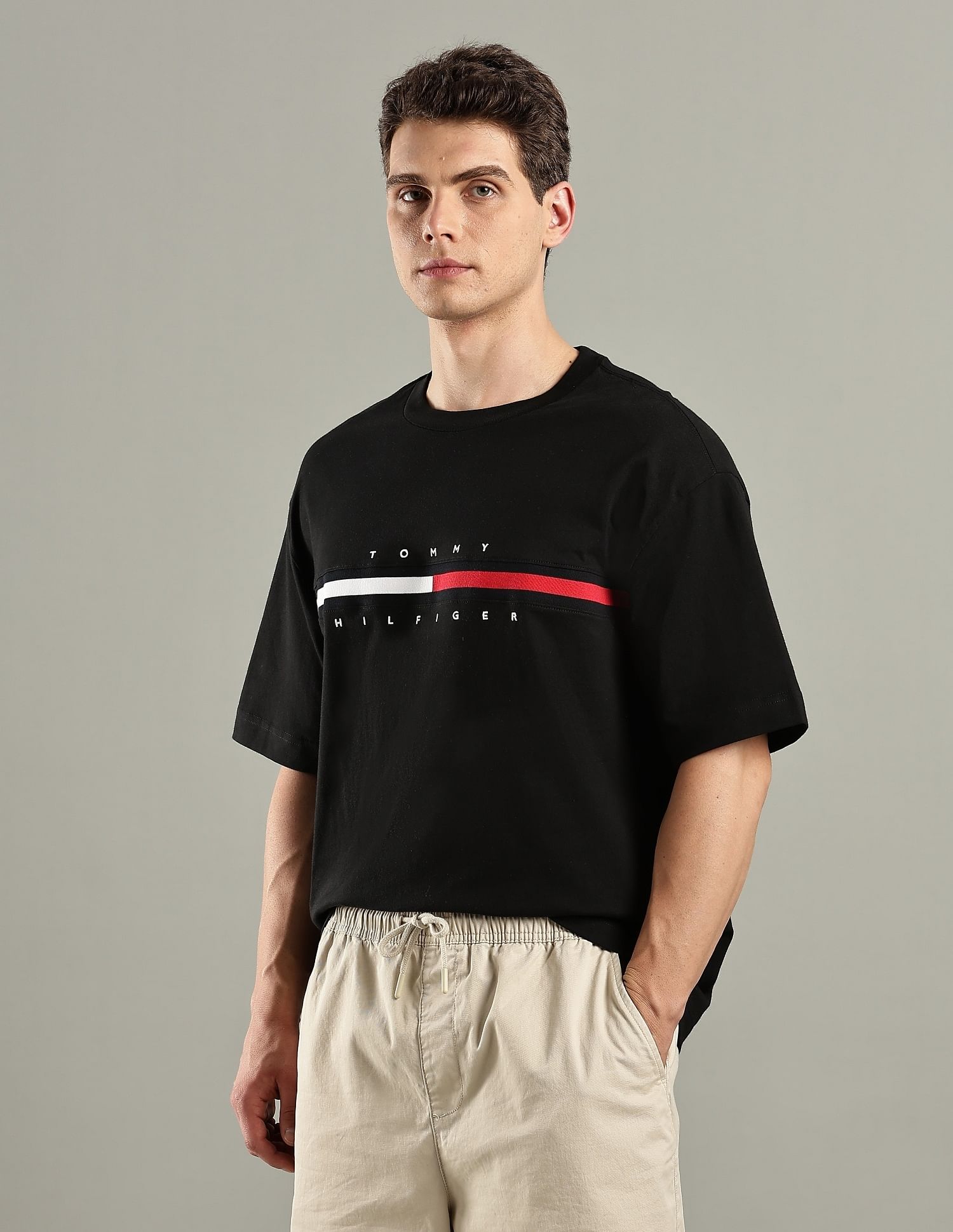 Tommy Hilfiger Embroidered Logo Regular-Fit Cotton T-Shirt