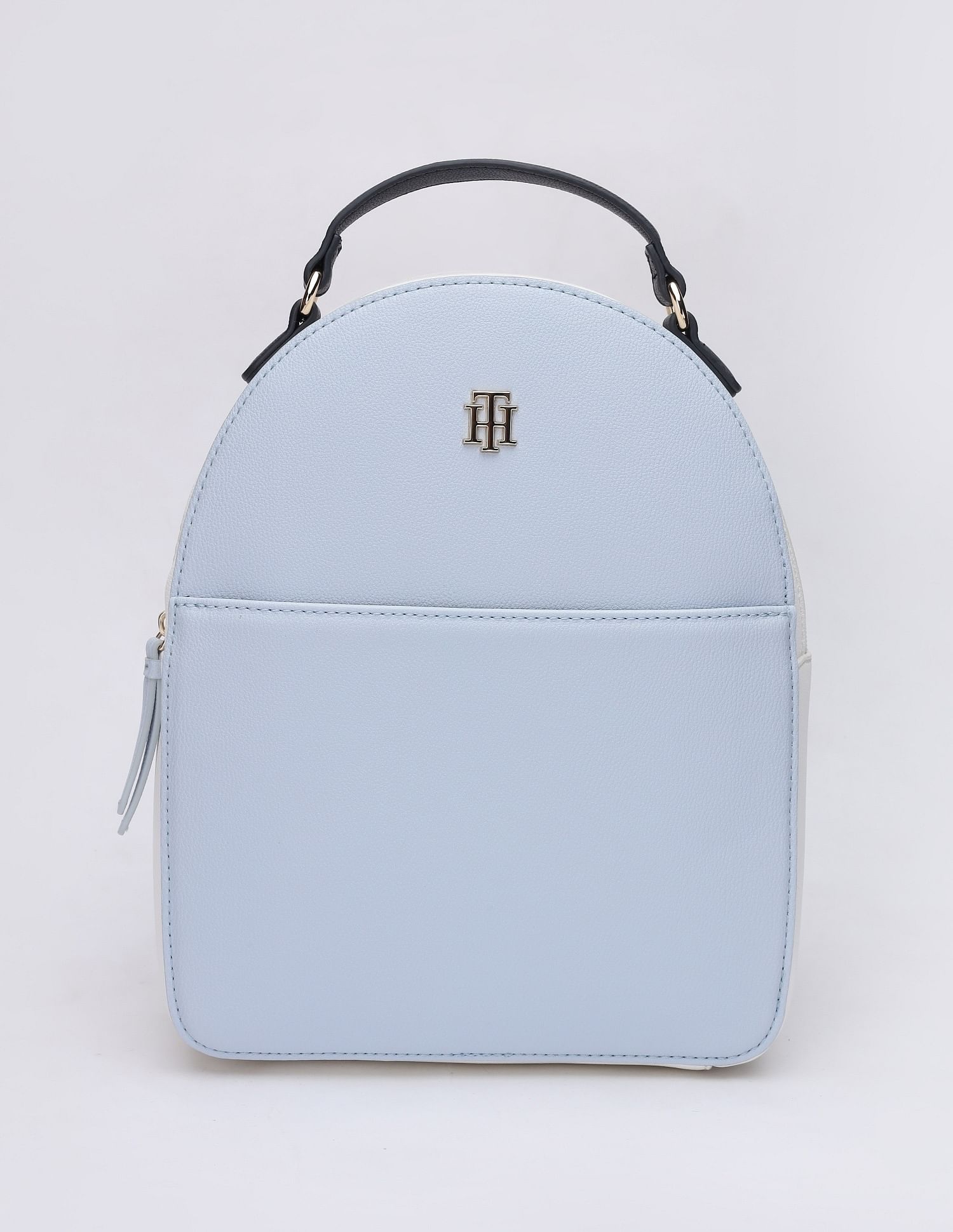 Tommy Hilfiger Colorblock Blue Cotton Backpack
