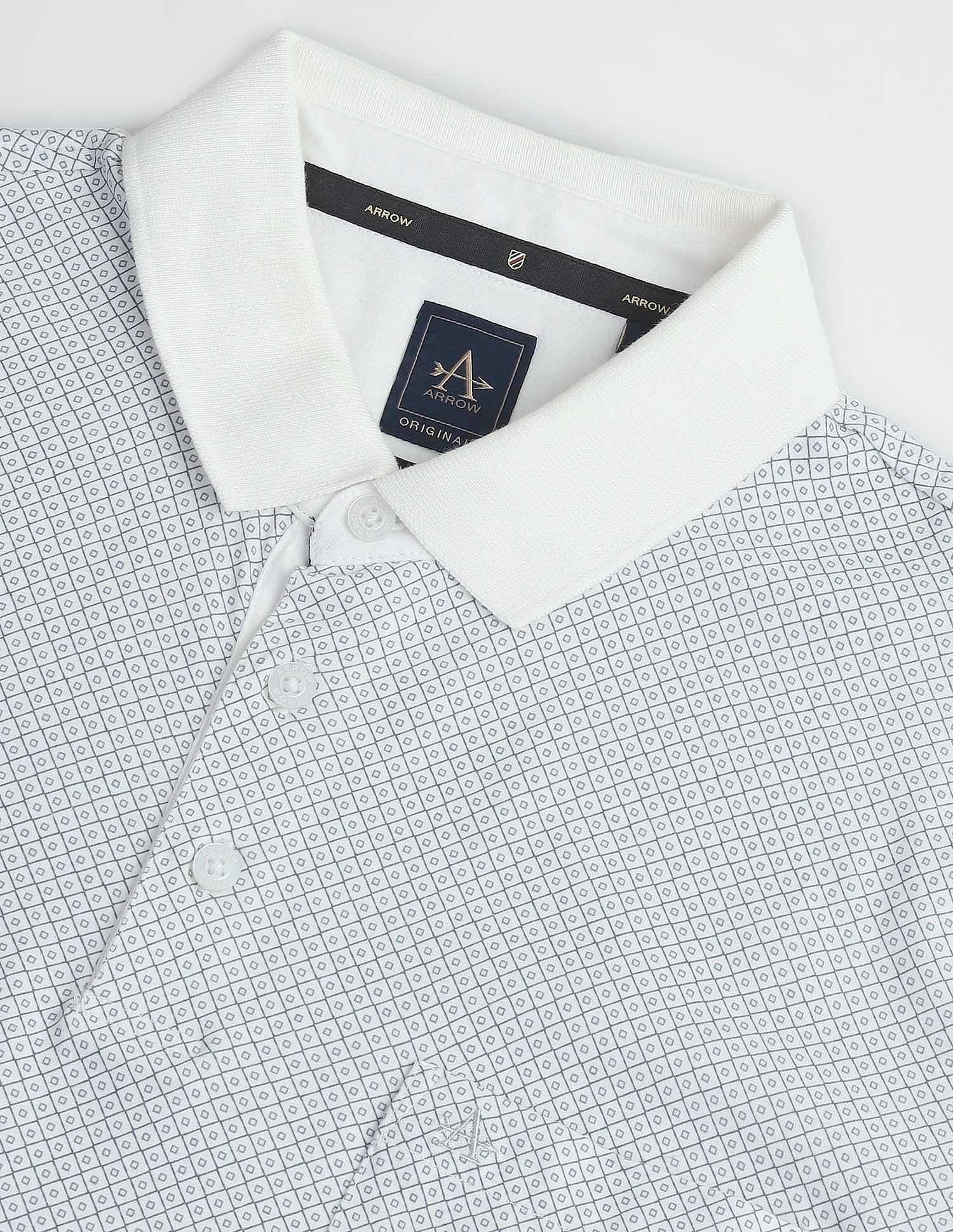 Arrow Geometric Print Polo Shirt