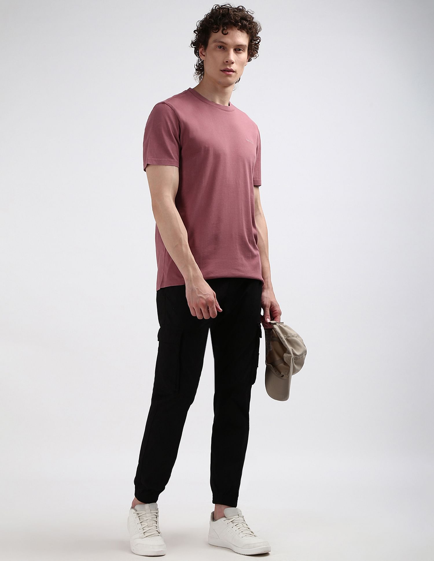 Calvin Klein Solid Cotton T-Shirt