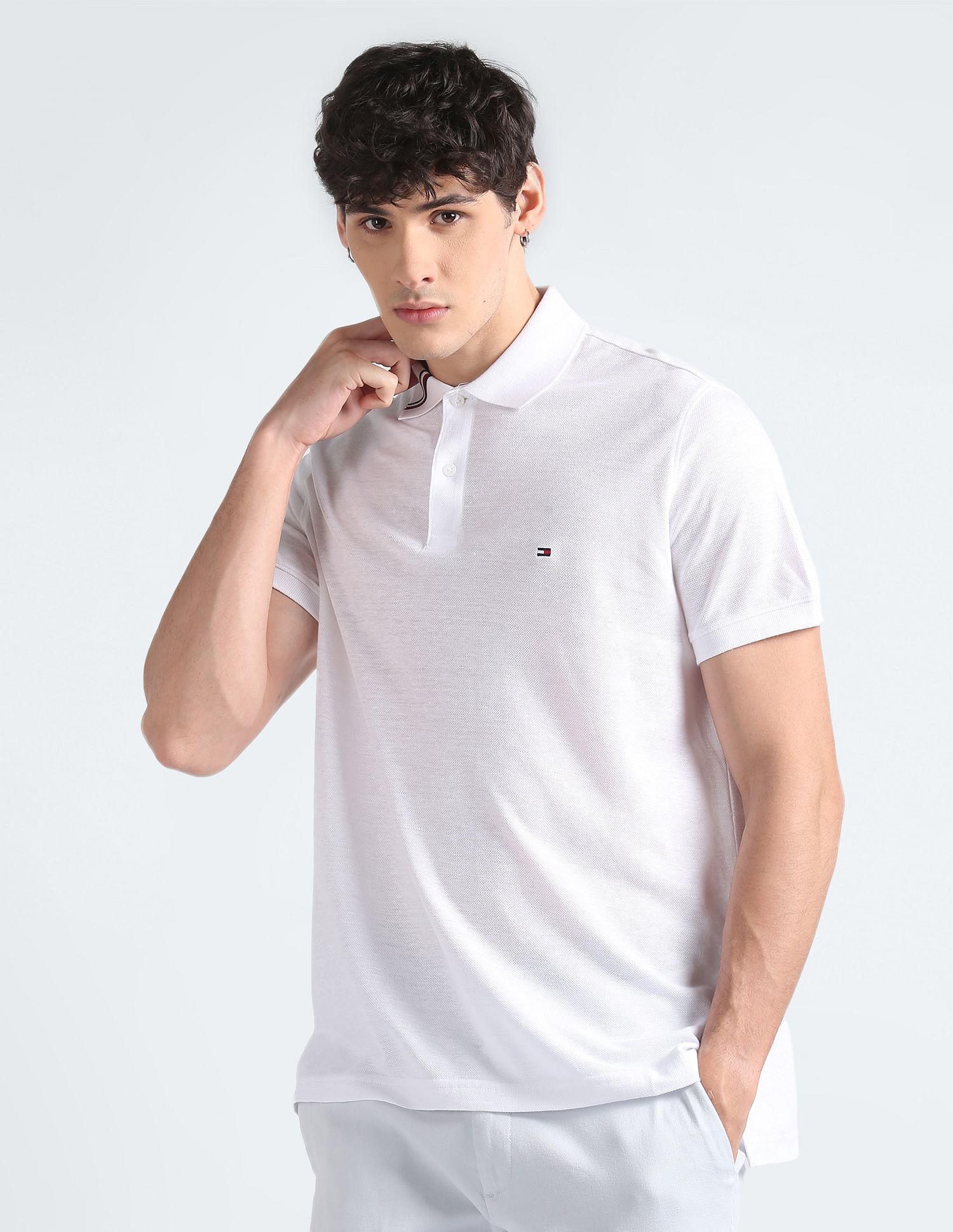 Hilfiger pique polo hotsell