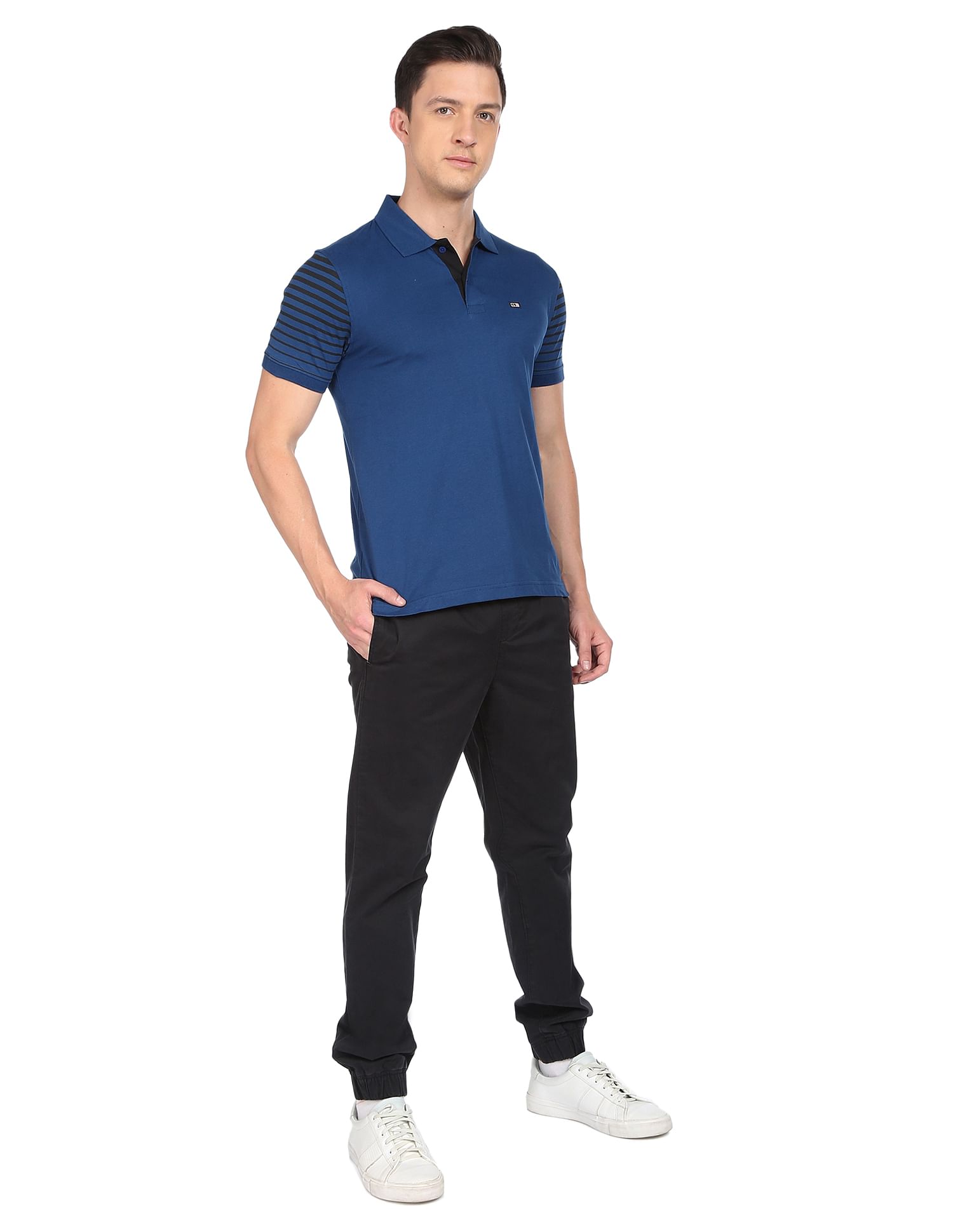Arrow Sports Solid Compact Cotton Polo Shirt