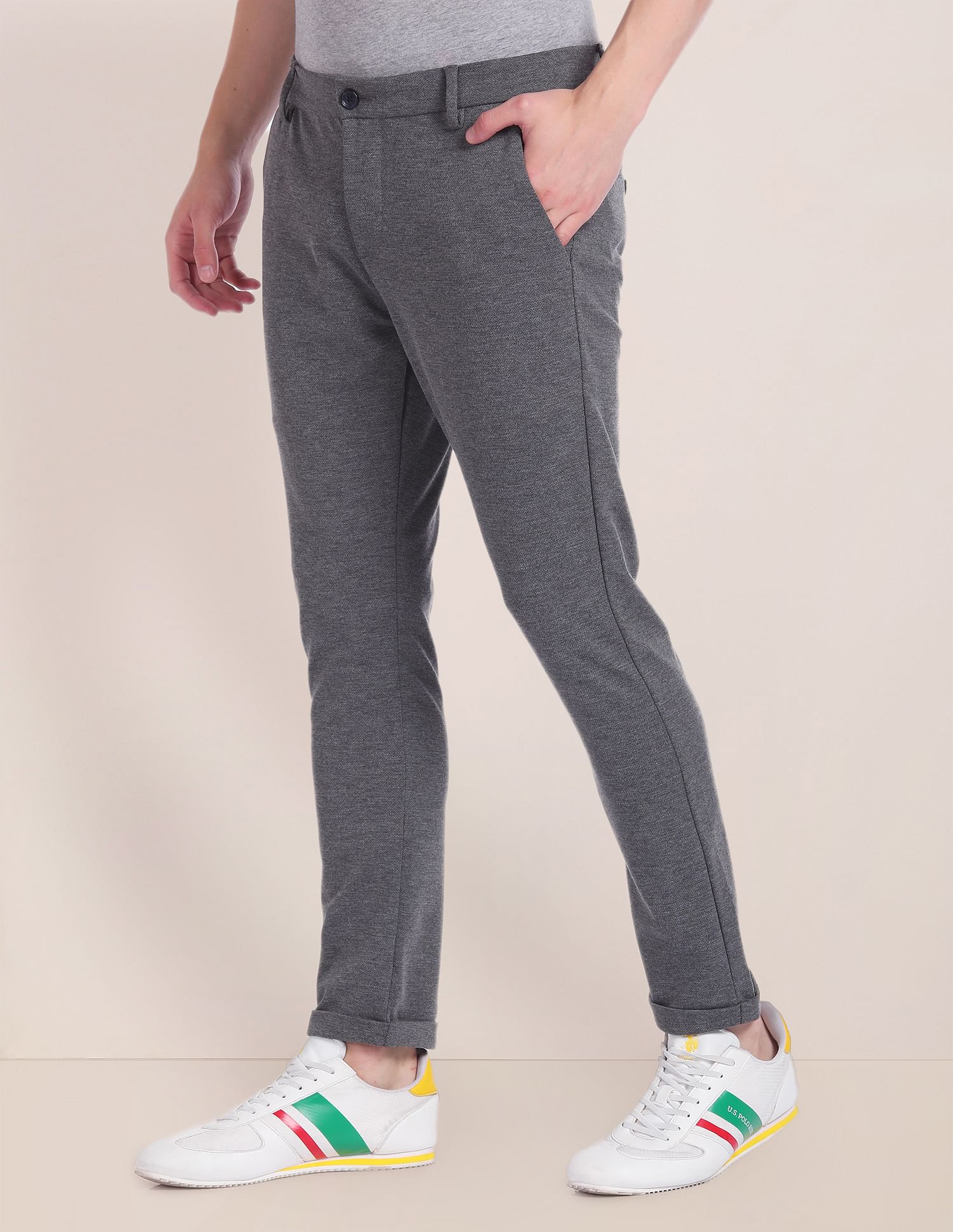 U.S. Polo Assn. Henry Tapered Cropped Fit Knit Trousers