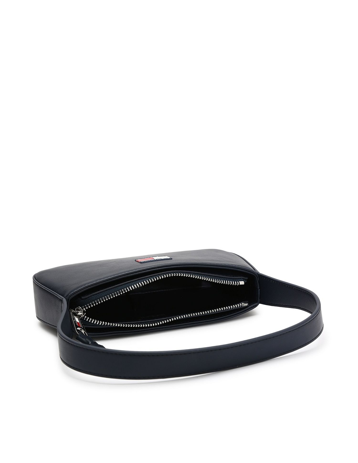 Tommy Hilfiger Solid Blue Pu Shoulder Bag