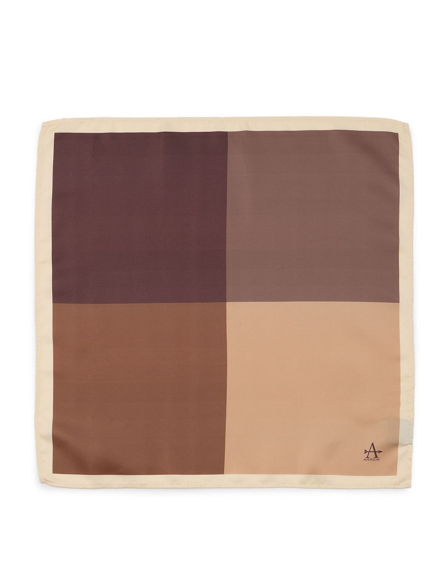Arrow Colour Block Satin Pocket Square
