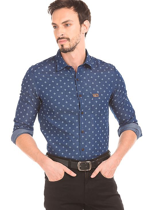CANDYMEN LIFESTYLE Men Printed Casual Black Shirt - Buy CANDYMEN LIFESTYLE  Men Printed Casual Black Shirt Online at Best Prices in India | Flipkart.com