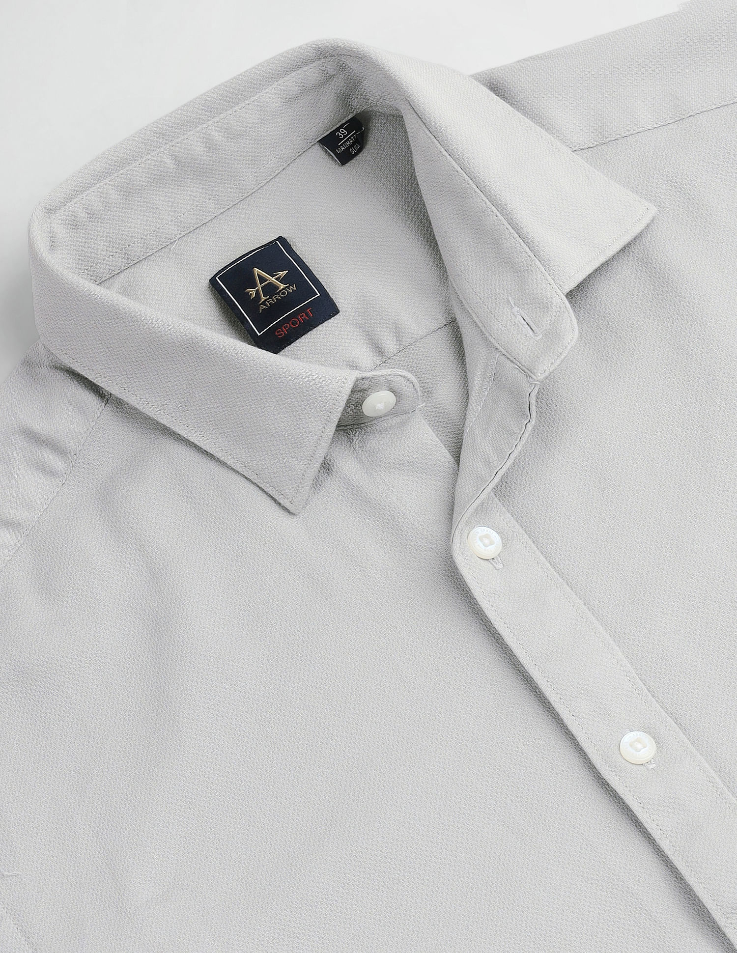 Arrow Sports Solid Dobby Shirt