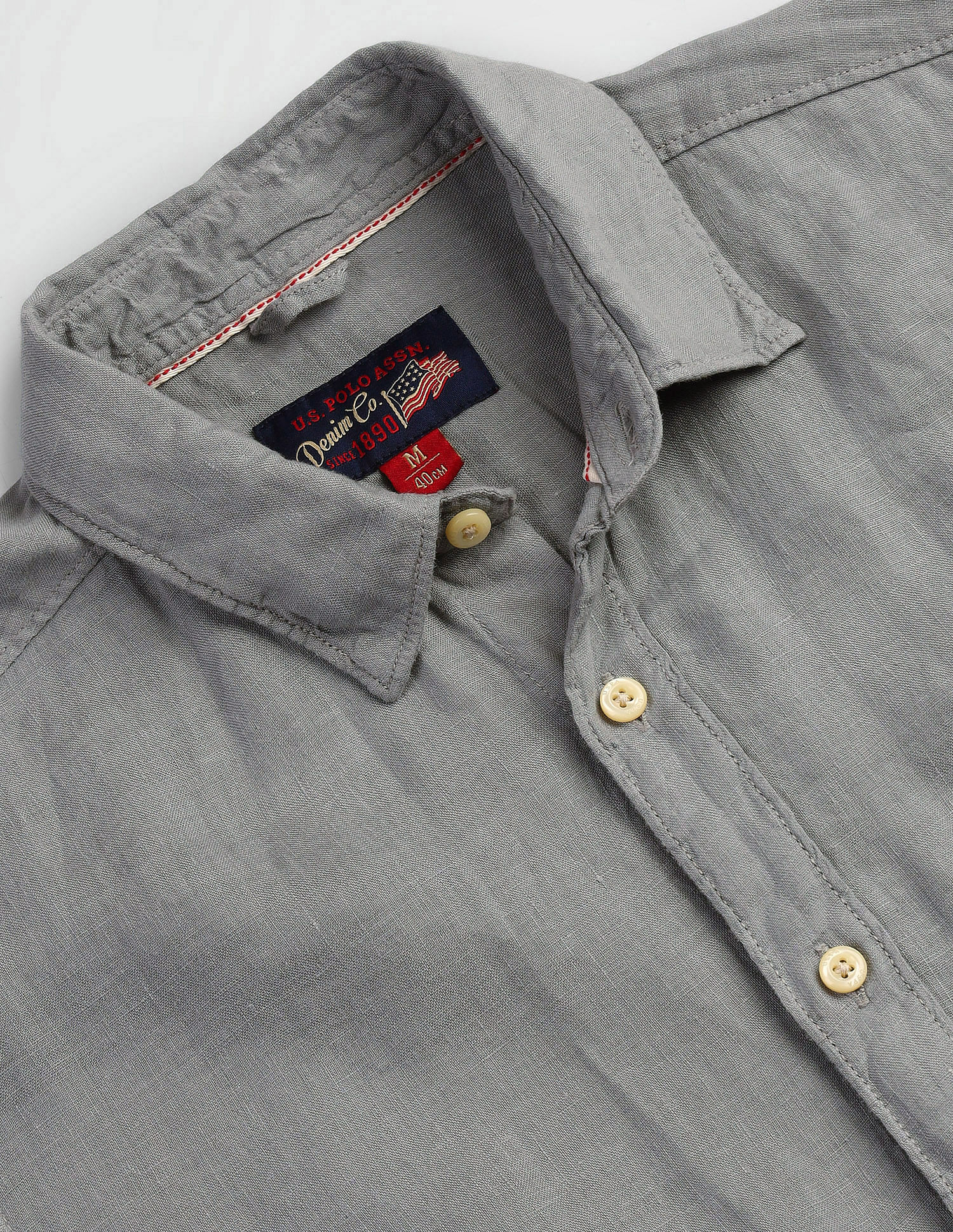 U.S. Polo Assn. Denim Co. Slim Fit Solid Shirt