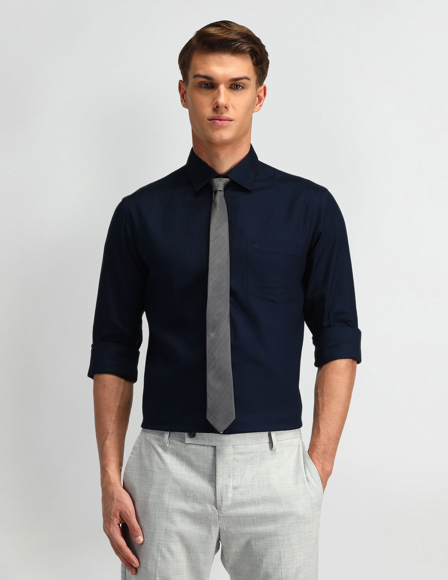 Arrow Manhattan Slim Fit Dobby Shirt