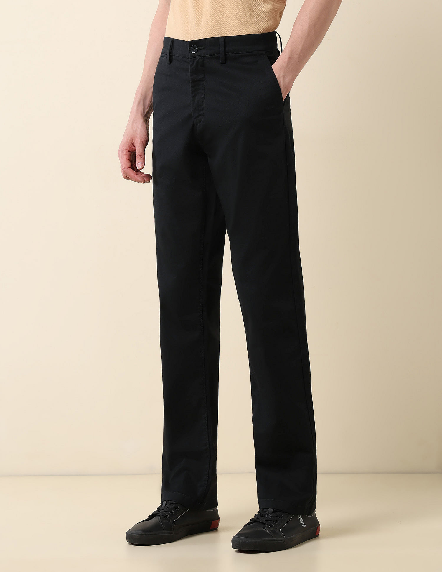 U.S. Polo Assn. Riley Straight Fit Dobby Weave Trousers