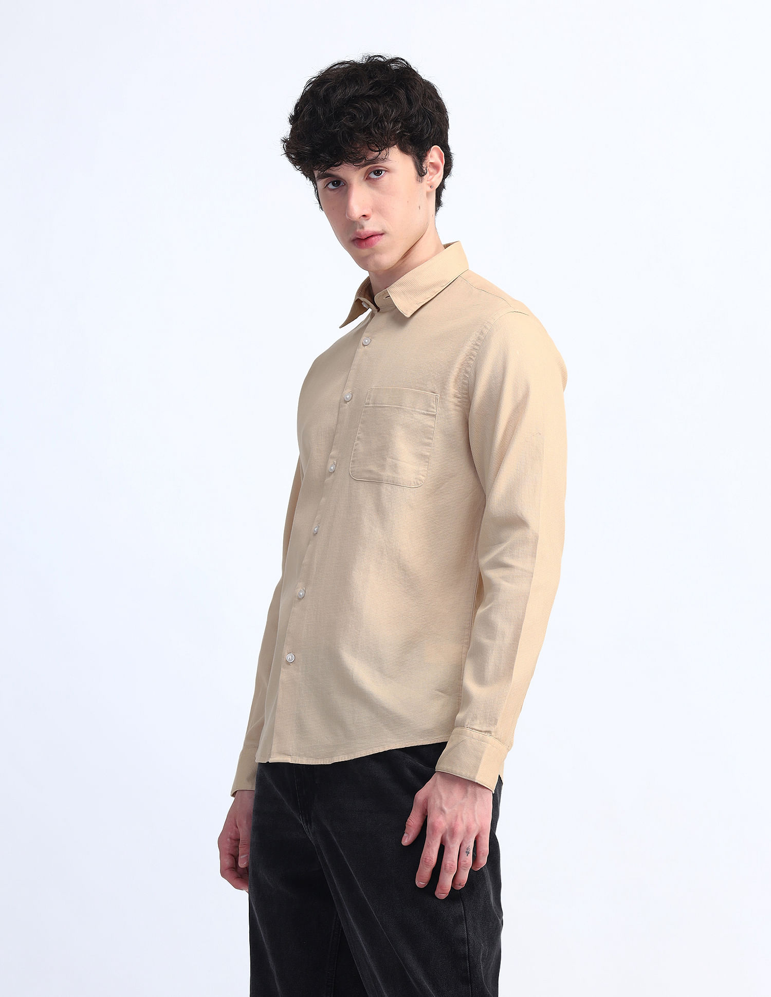 Flying Machine Slim Fit Cotton Shirt