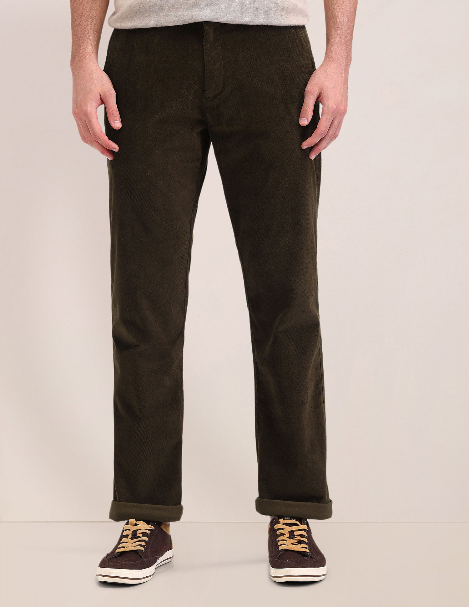 U.S. Polo Assn. Mid Rise Riley Straight Fit Trousers