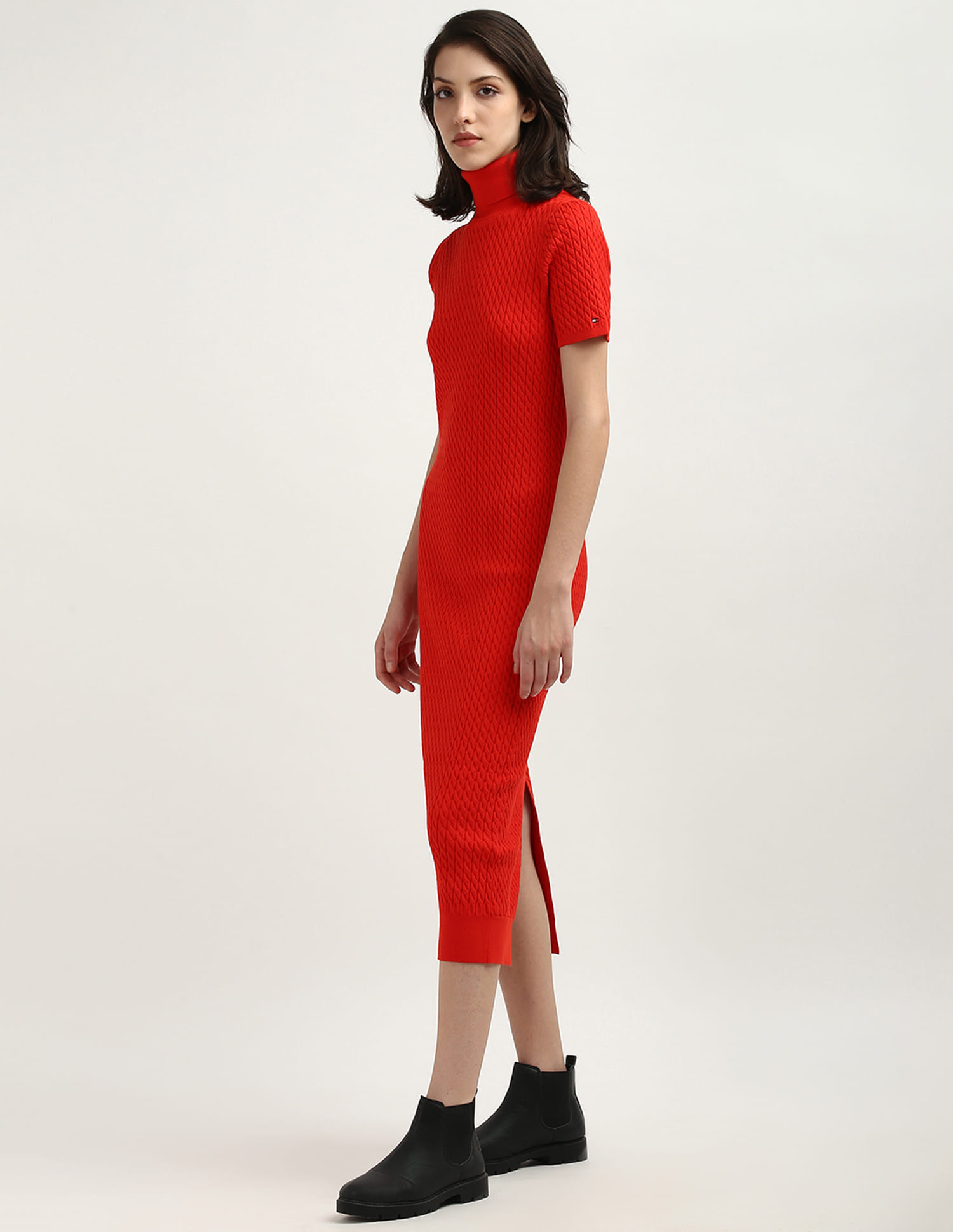 pink off the shoulder knit dress Molly Off Shoulder Knit Midi Dress / Raspberry | MESHKI
