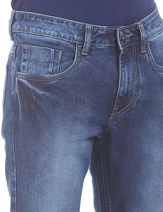 Flying Machine Jackson Skinny Fit Washed Cotton Stretch Jeans