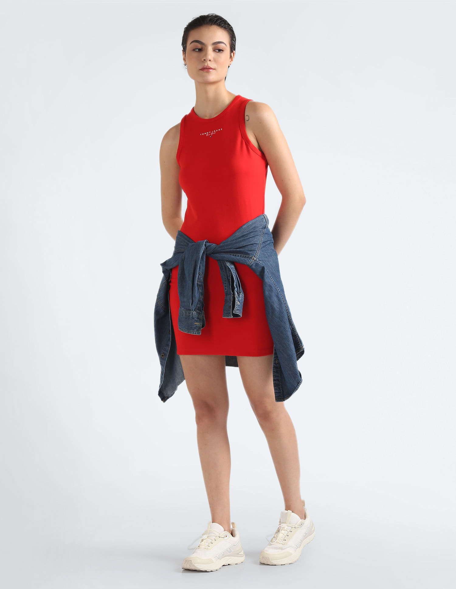 Tommy Hilfiger Solid Tank Bodycon Dress