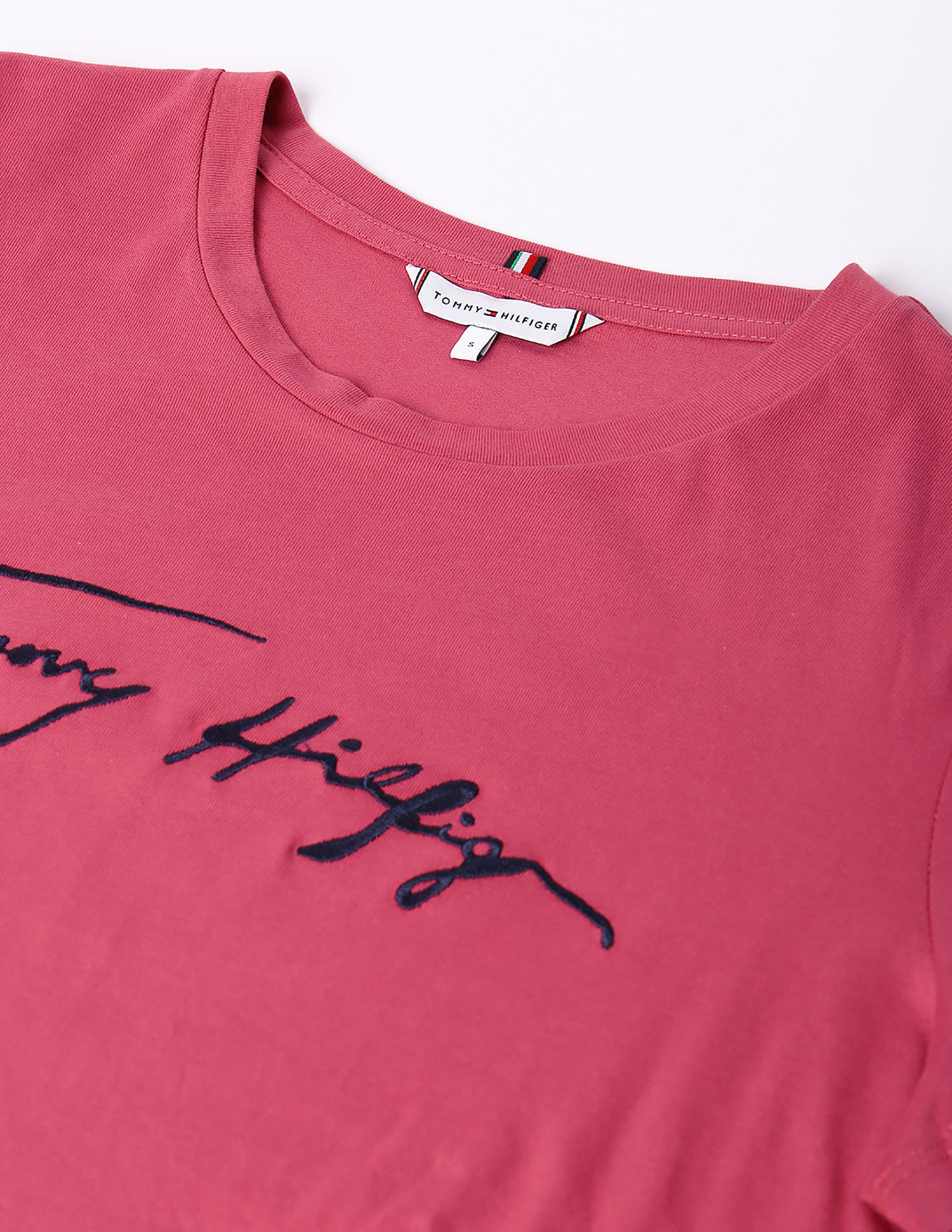 Tommy Hilfiger Organic Cotton Script Logo T-Shirt
