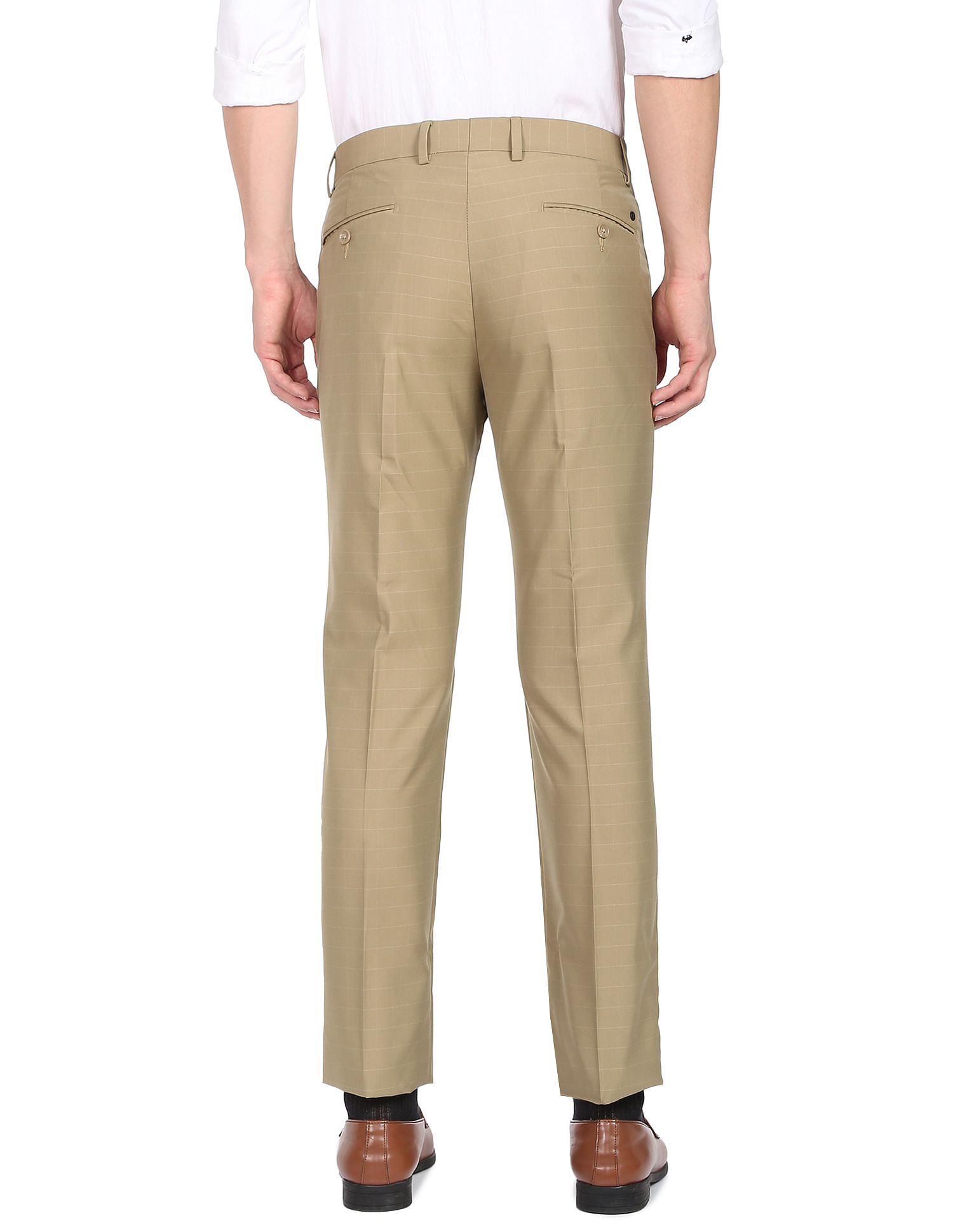 RWCo Slim Fit Taupe Windowpane Suit Pant men  Halifax Shopping Centre