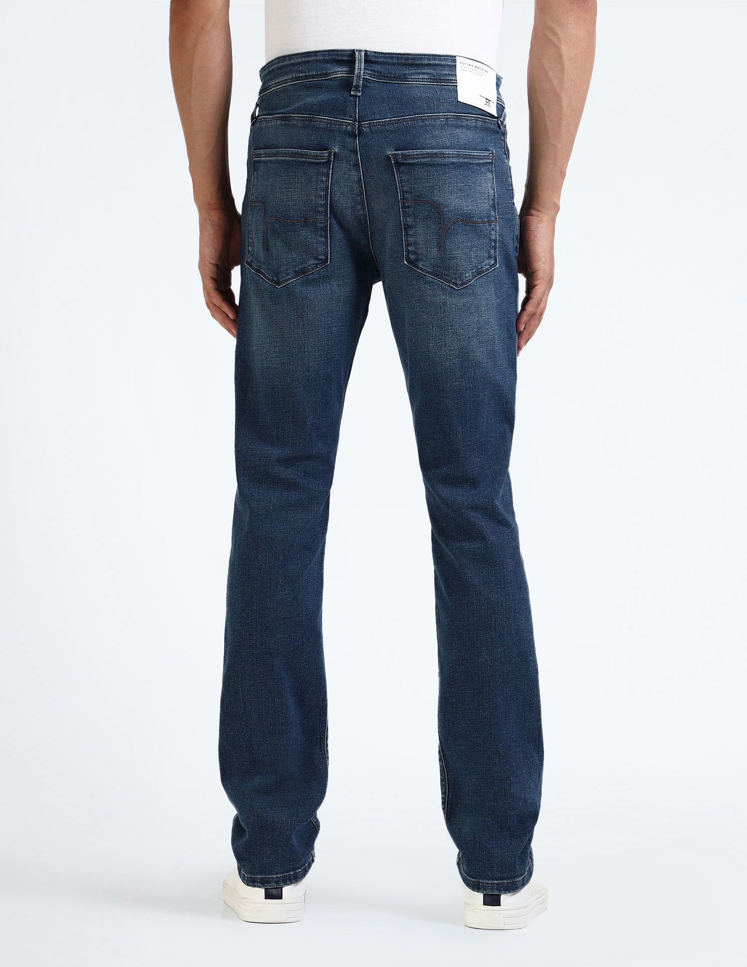 Flying Machine Freddie Slim Straight Fit Stone Wash Jeans