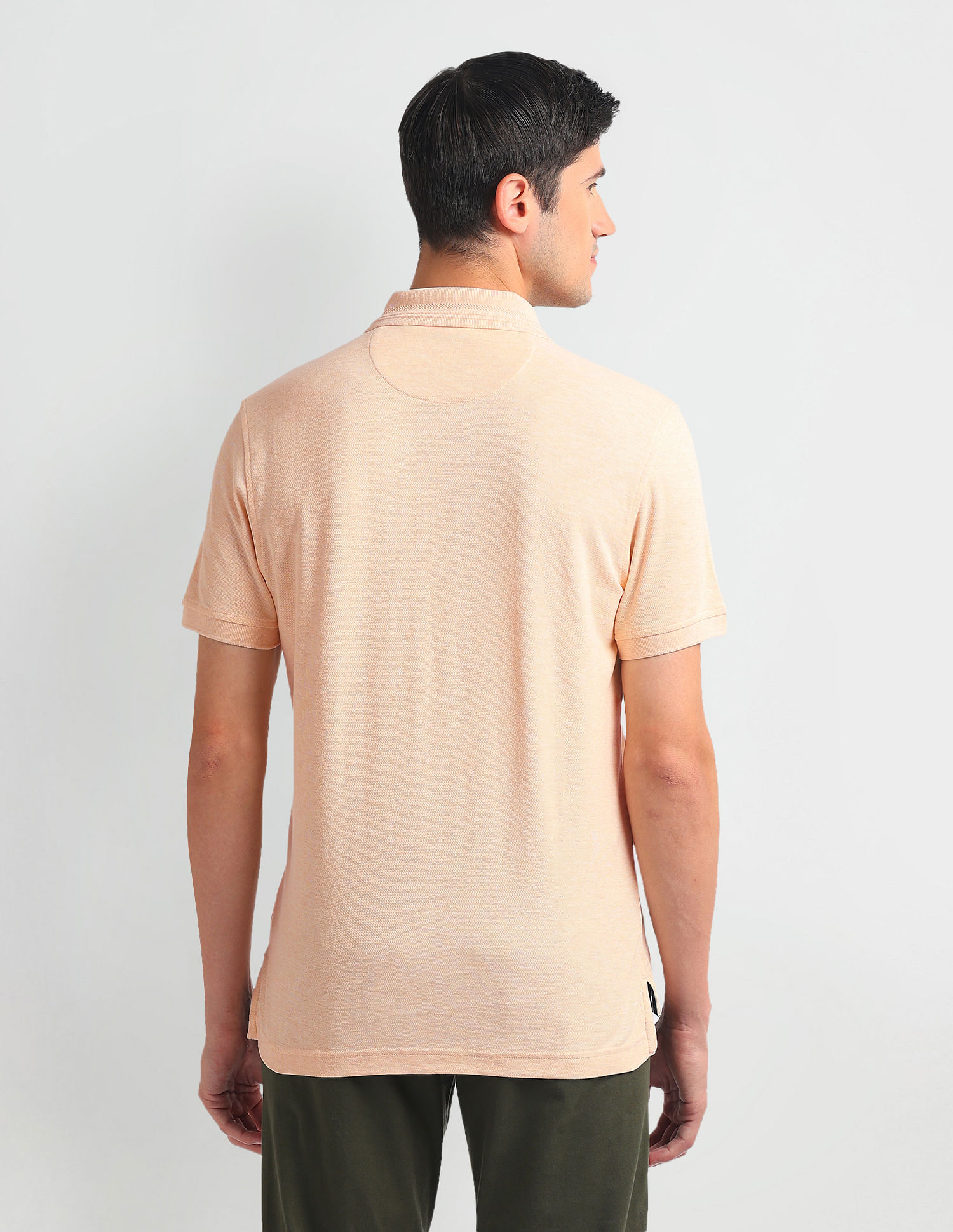 Arrow Sports Solid Chest Pocket Polo Shirt