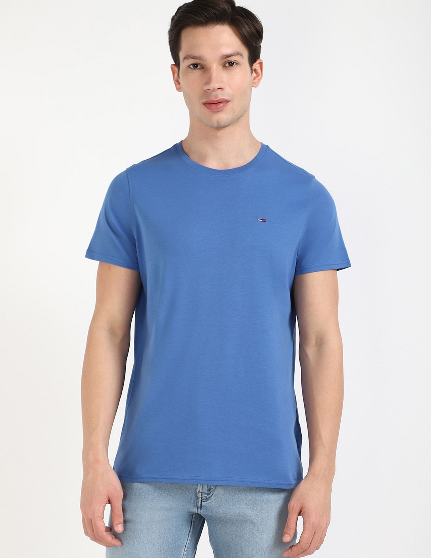 Tommy Hilfiger Solid Slim-Fit Cotton T-Shirt