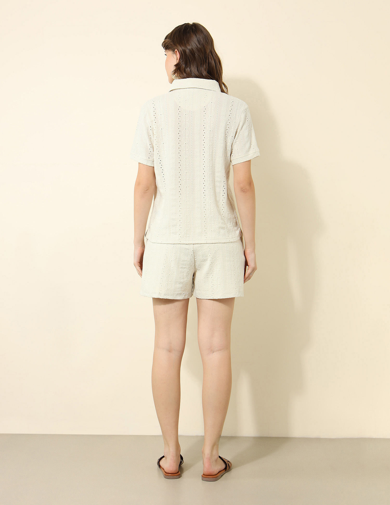 U.S. Polo Assn. Women Schiffli Co-Ord Set