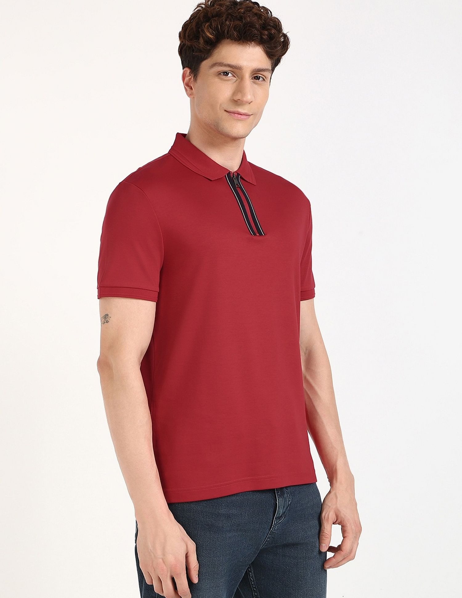 Tommy Hilfiger Solid Regular-Fit Cotton Polo Shirt
