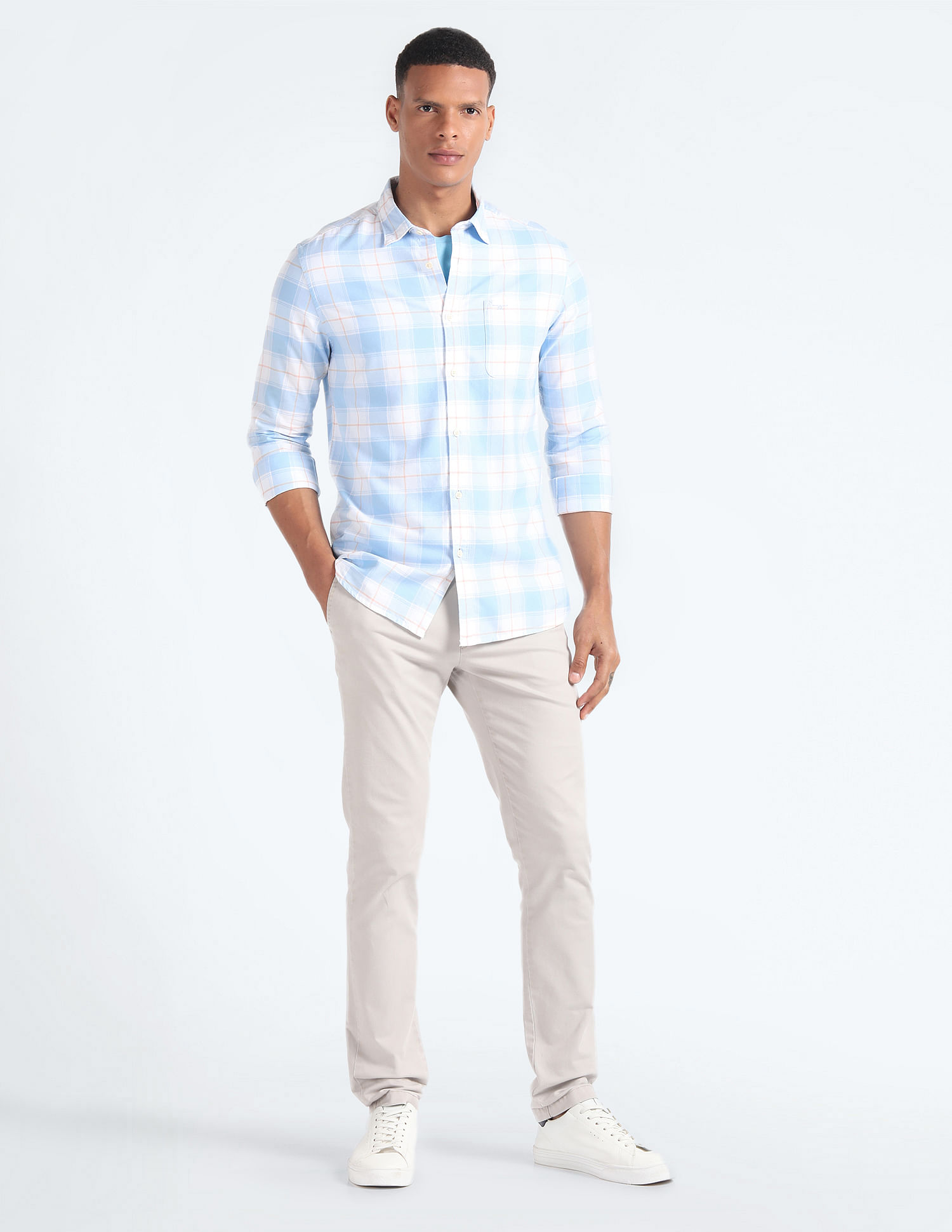 Flying Machine Tartan Check Cotton Shirt