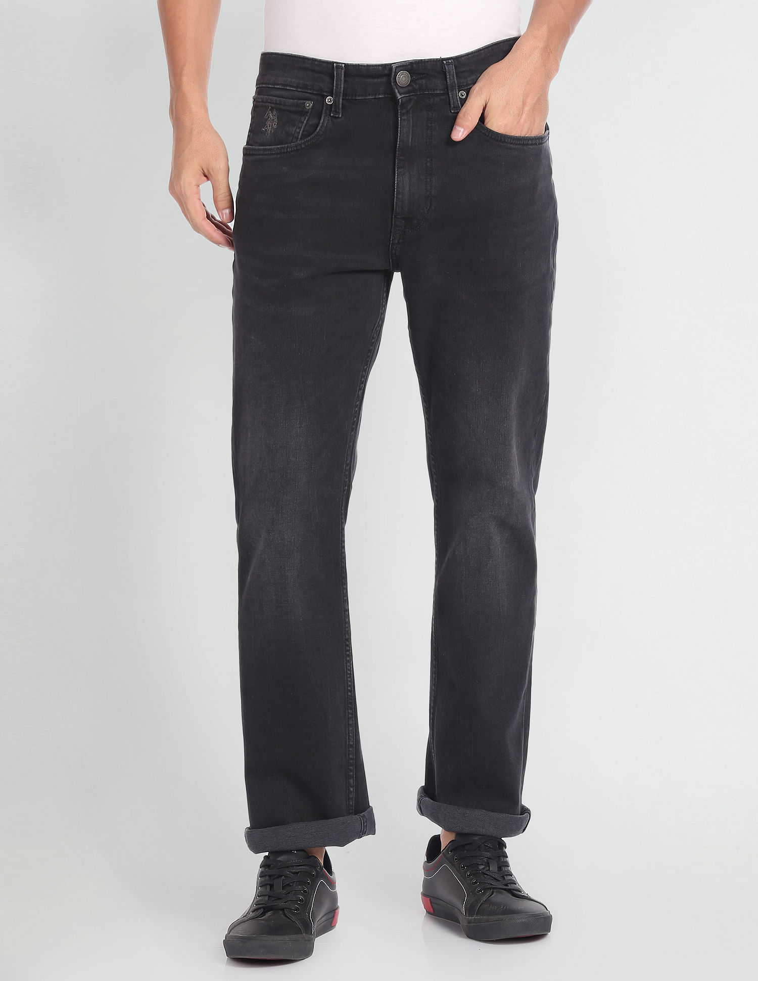 U.S. Polo Assn. Denim Co. Connor Bootcut Fit Black Jeans