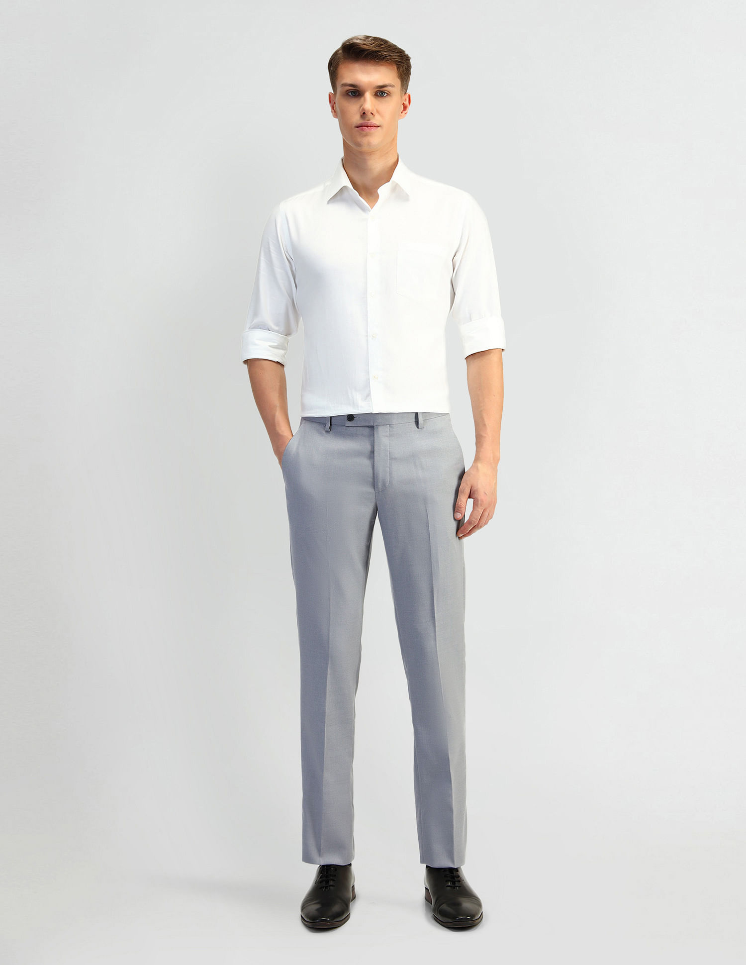 Arrow Tapered Fit Dobby Weave Trousers