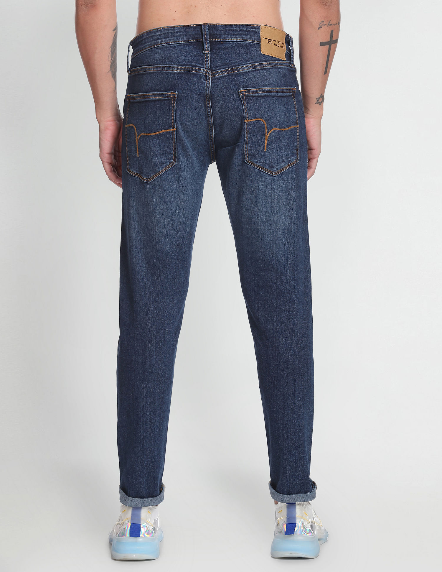 Flying Machine Slim Tapered Stone Wash Jeans