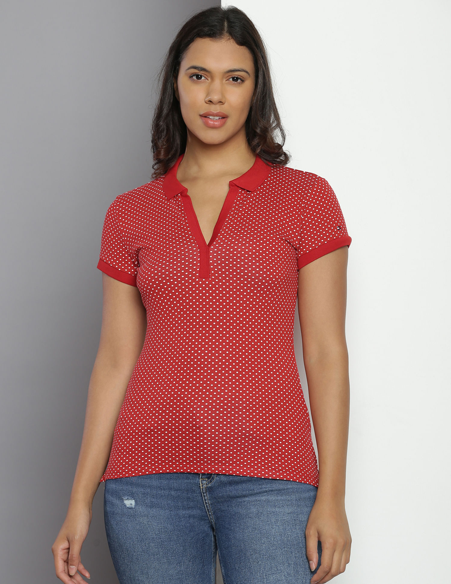 Tommy Hilfiger Slim Fit Zumba Polka Polo Shirt