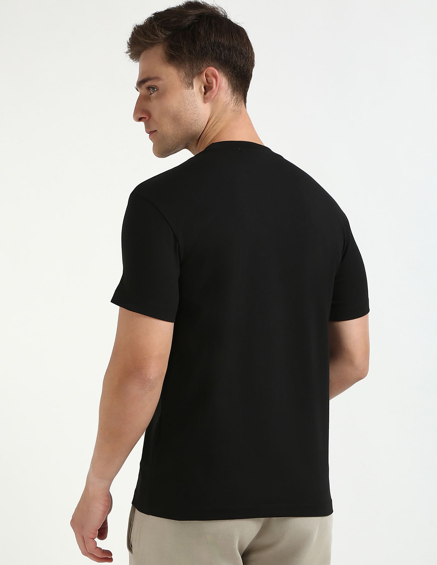 Calvin Klein Mens Black Logo T-Shirts