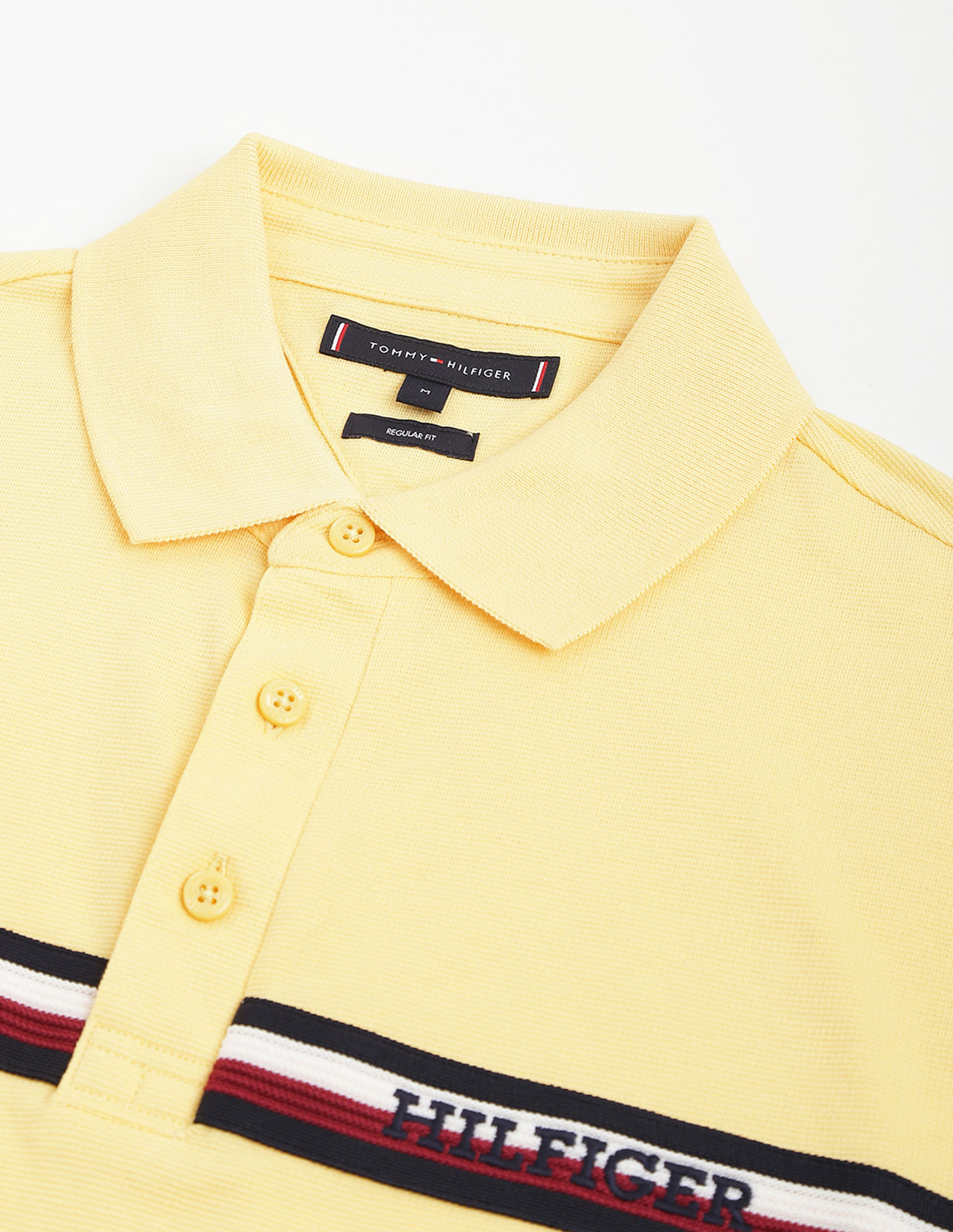 Tommy Hilfiger Transitional Cotton Brand Stripe Polo Shirt