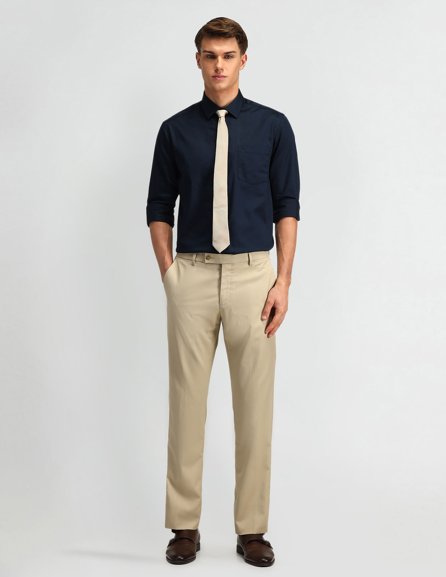 Arrow Satin Solid Shirt