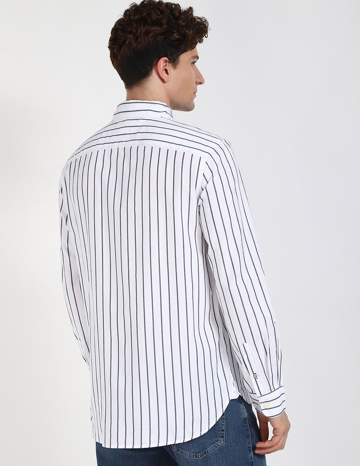 Tommy Hilfiger Striped Regular-Fit Cotton Shirt