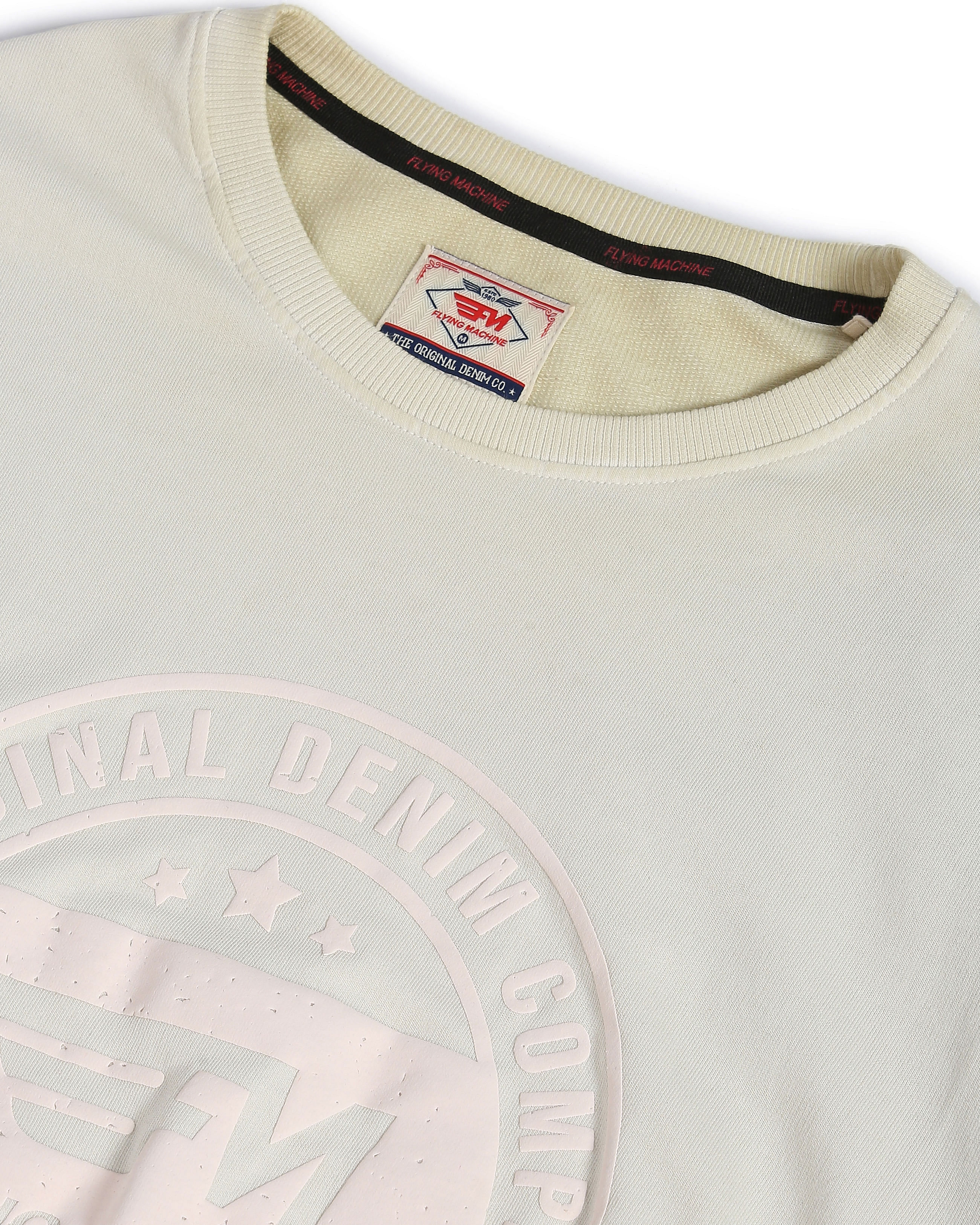 Flying Machine Crew Neck Brand Print Sweatshirt